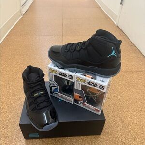 Jordan Black Sneakers with Subtle Blue Highlights